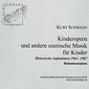 Kurt Schwaen – Kinderopern und andere szenische Musik für Kinder